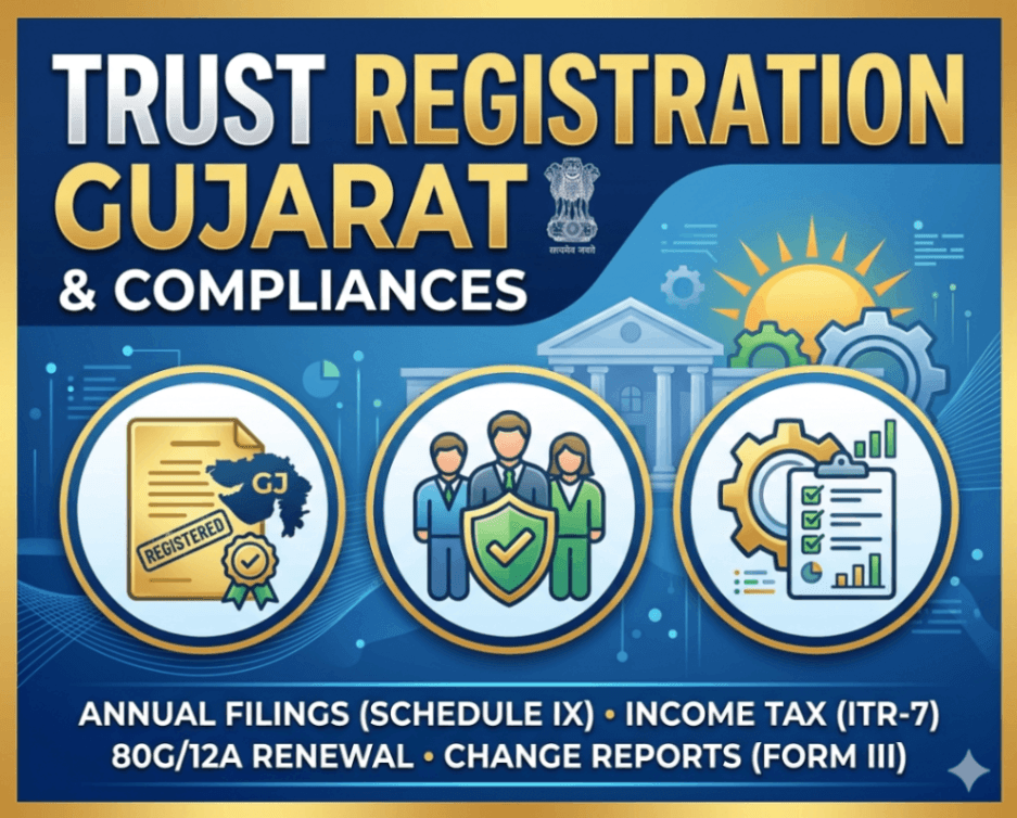 Public Charitable Trust Registration Gujarat Charity Commissioner Registration Services Start Your Charitable Trust in Gujarat with Expert Compliance Support